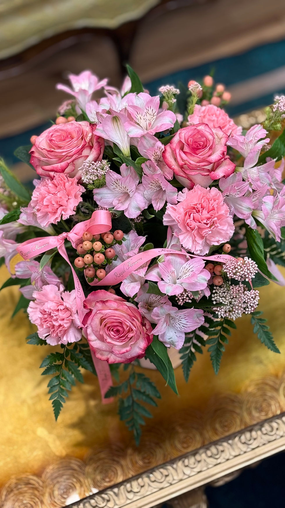 Thumbnail: Same day flower delivery 08055 NJ blush pink floral heart box for Mother’s Day and baby girl