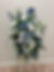 Thumbnail: Blue and white standing spray with roses, lilies & hydrangeas