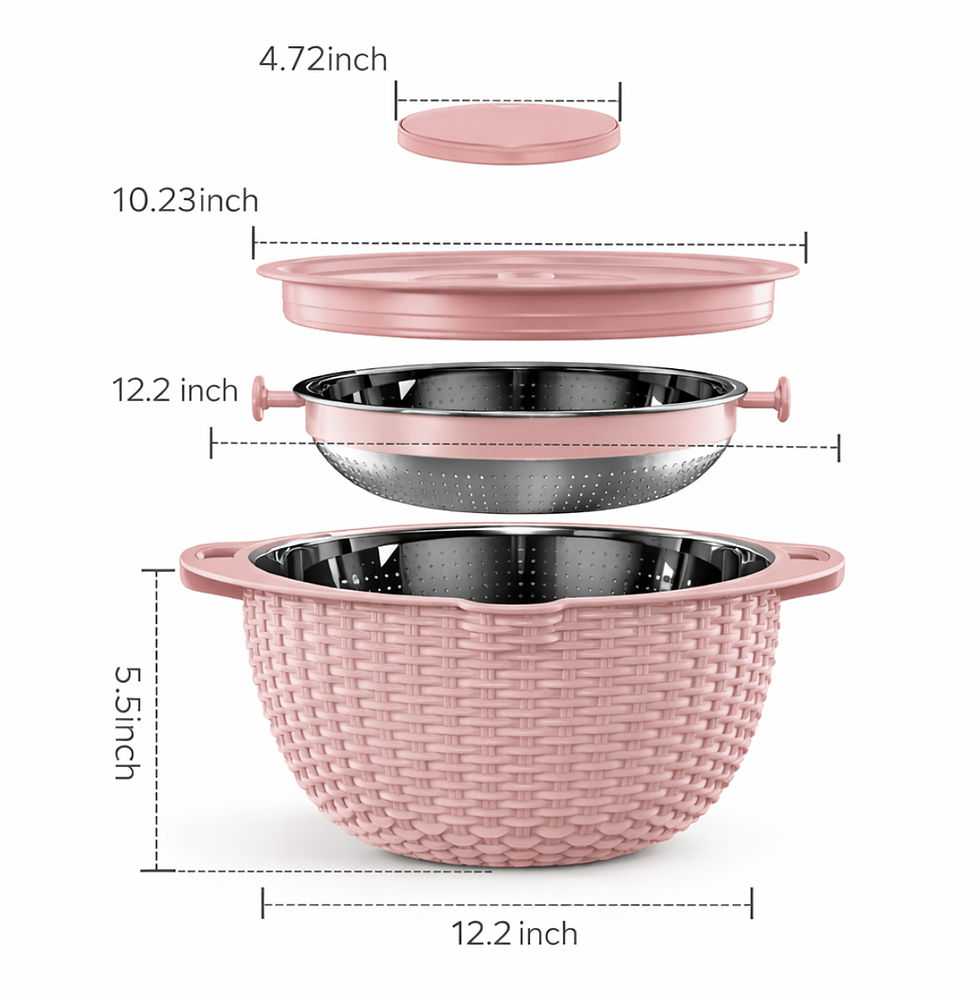 Thumbnail: 4-1 Colander Bowl Set