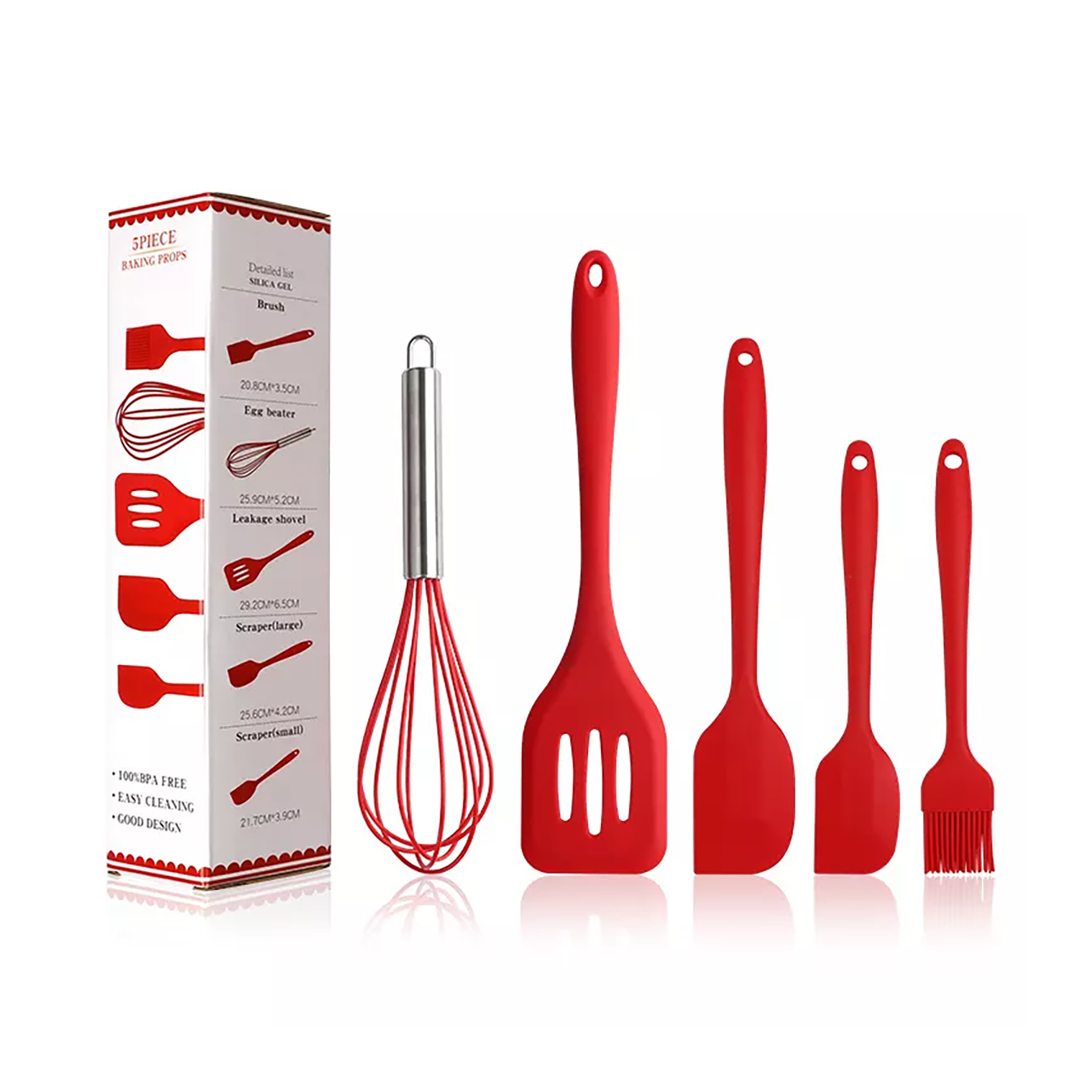 5-piece Silicone Kitchen Utensil Set