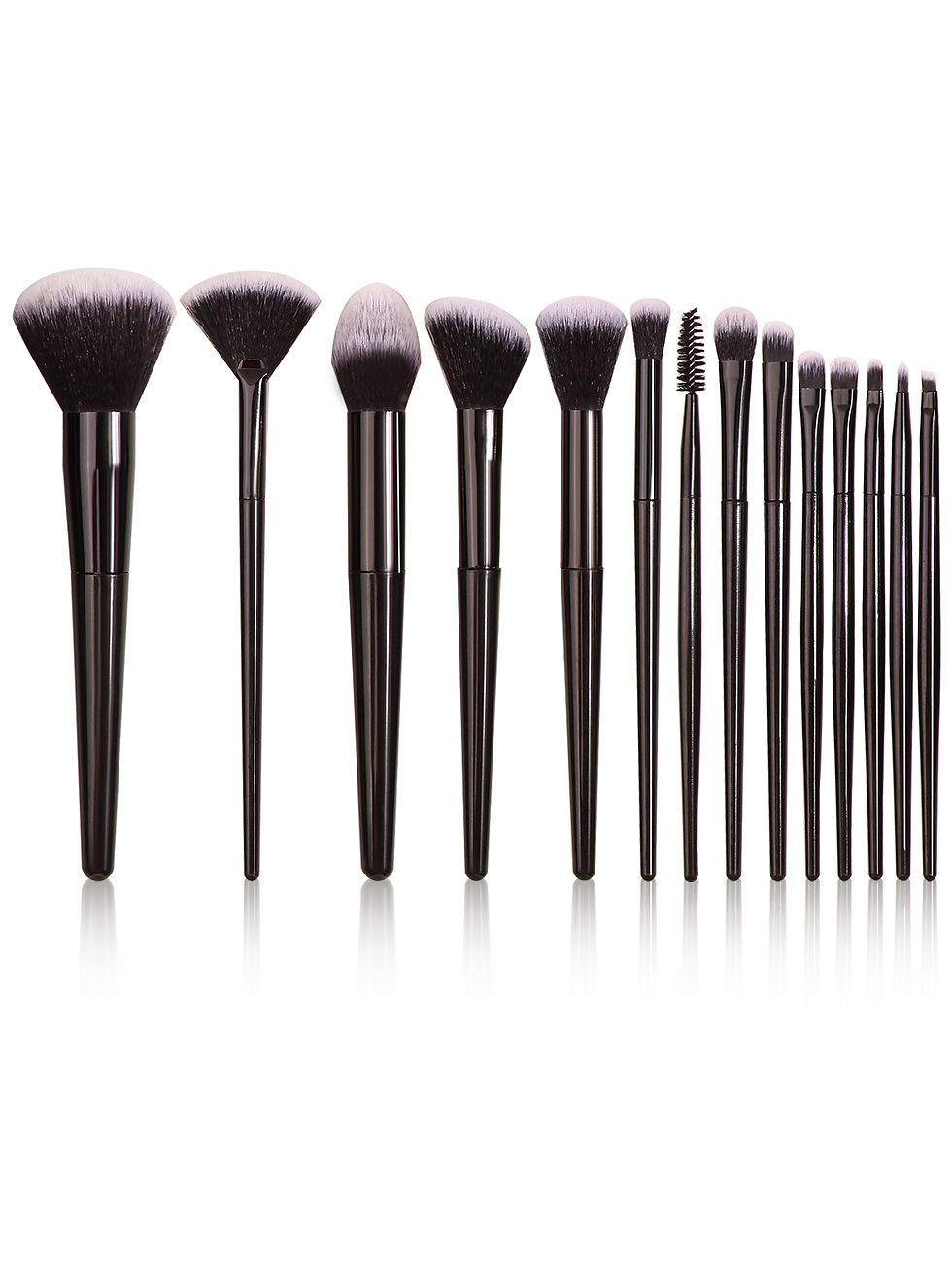 Thumbnail: Black Makeup Brush Set Professional Super soft detail brush Blush Brush Foundati
