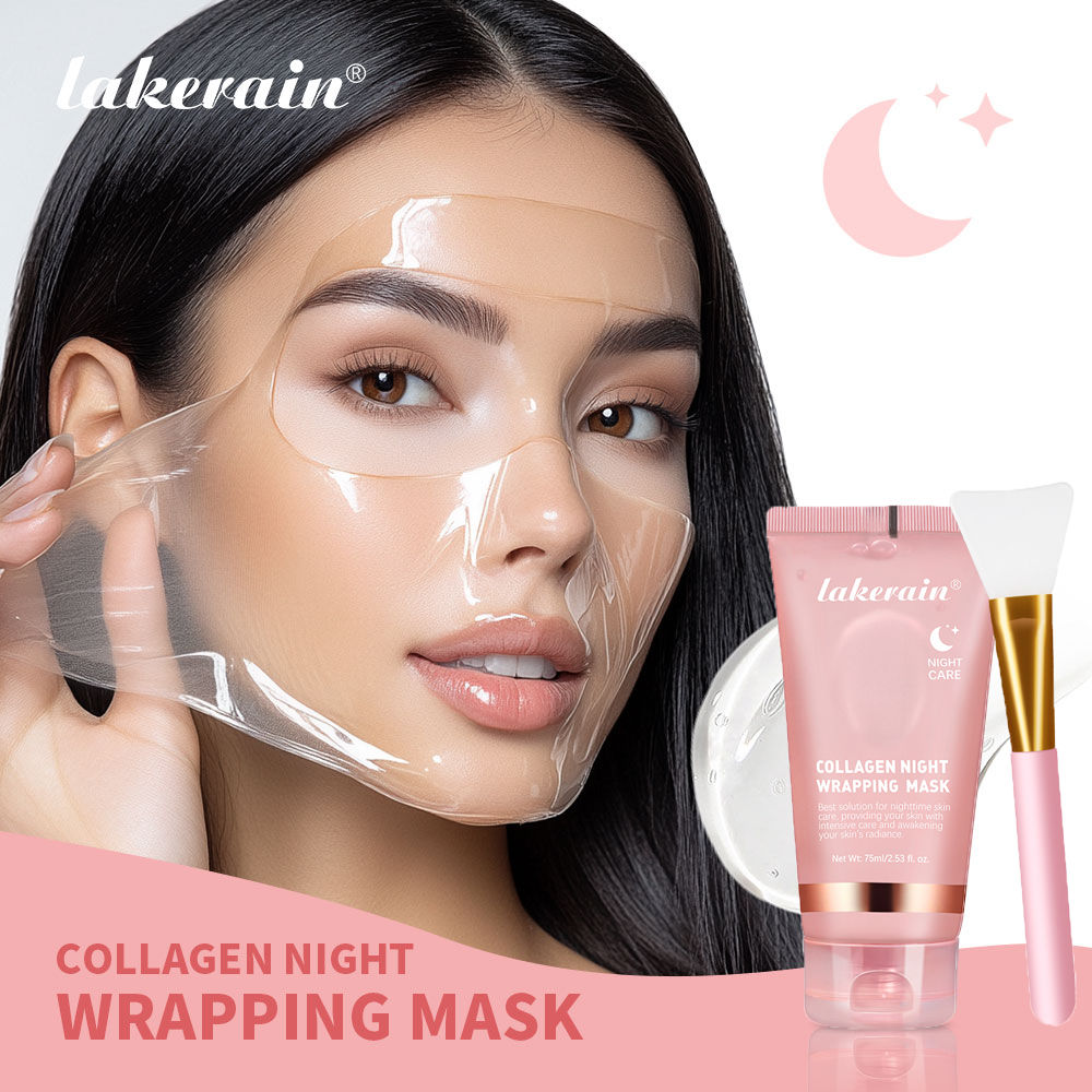 Collagen Wrapping Mask And Brush Set Rejuvenation Moisturize Brightening Korean