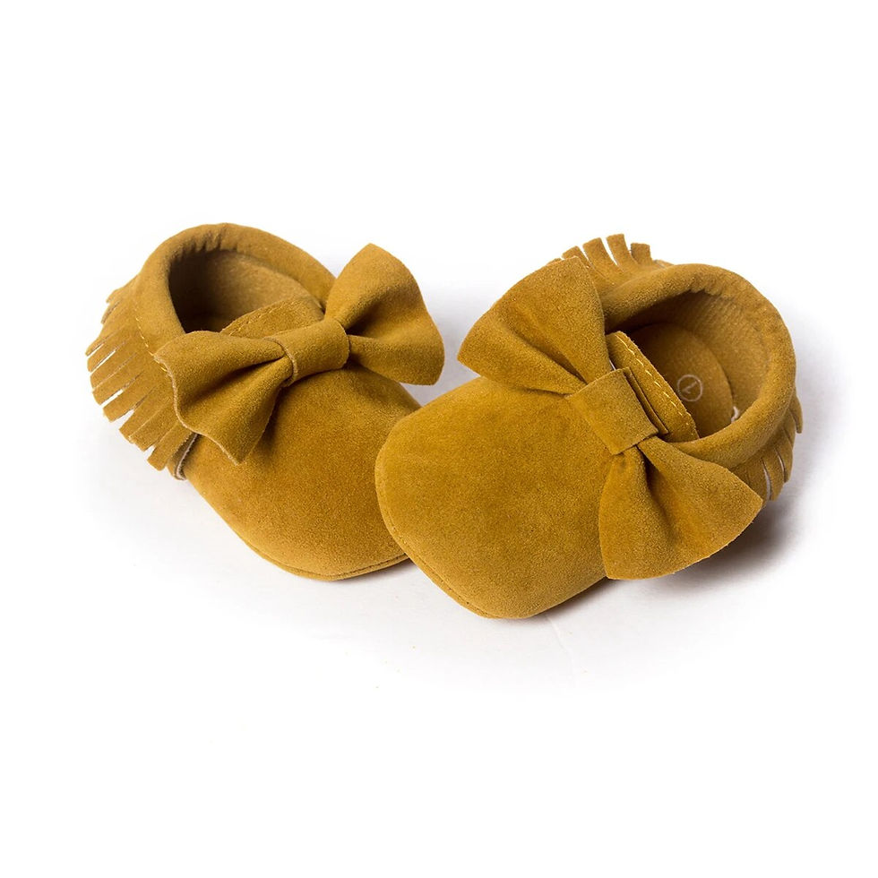 Thumbnail: Handmade Soft Bottom Fashion Tassels Baby Moccasin Newborn Babies 