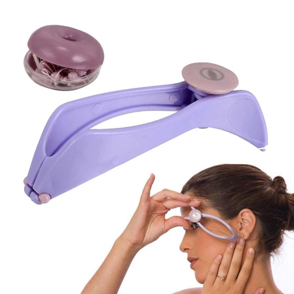 Mini Facial Hair Removal Epilator Women Hair Remover Spring Threading Face Defea
