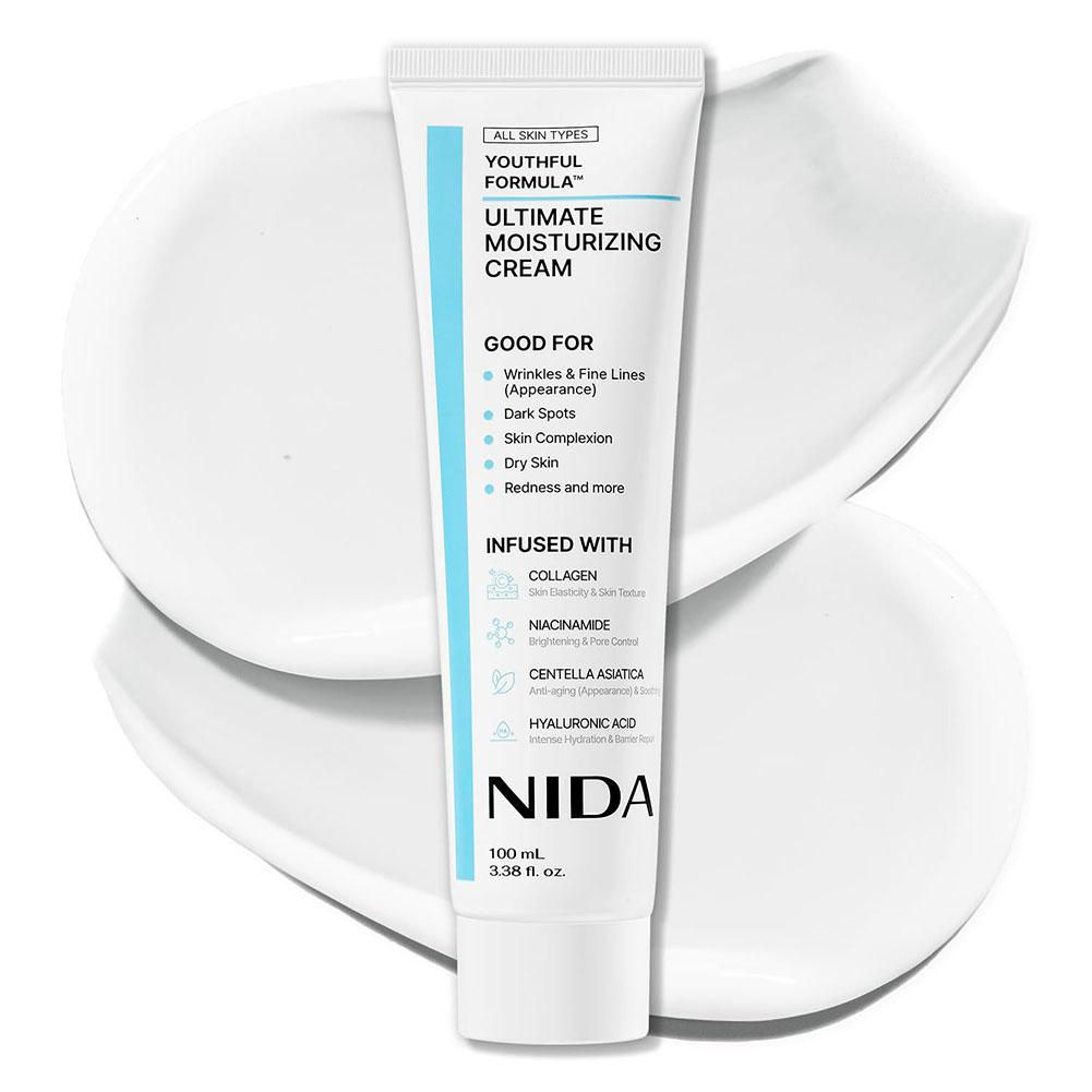 NIDA Ultimate Moisturizing Cream Whitening Nourishing Smoothing Moisturizer Impr