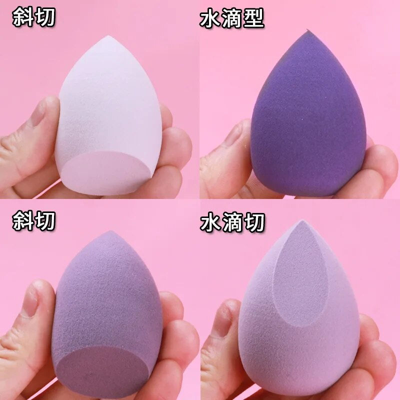 Thumbnail: 4pcs Makeup Sponge Powder Puff Dry and Wet Combined Beauty Cosmetic 