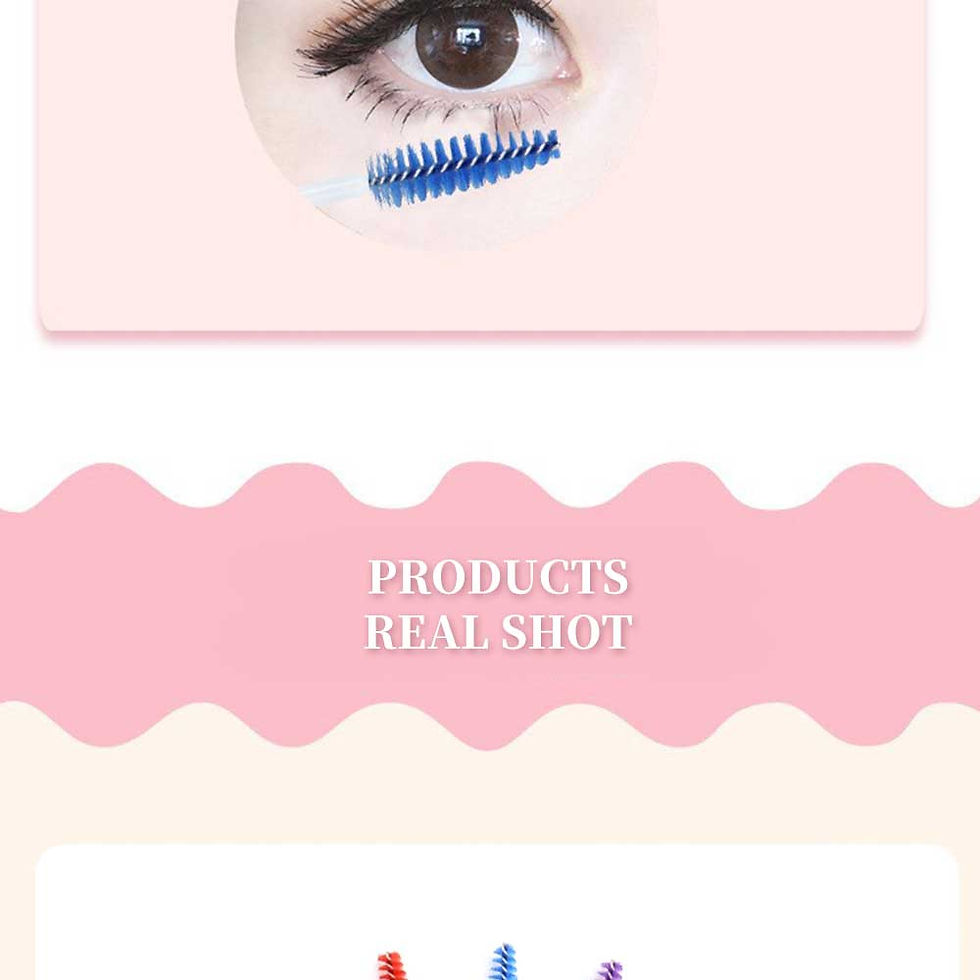 Thumbnail: Disposable Eyelash Brushes Eyebrow Brush Mascara Wands Applicator Cosmetic Eyela