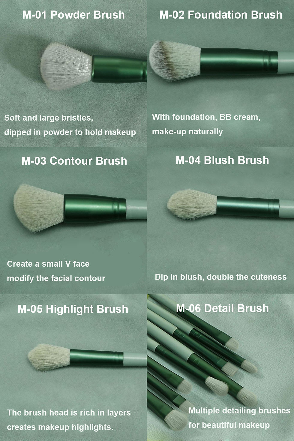 Thumbnail: 13 PCS Makeup Brushes Set Eye Shadow Foundation Women Cosmetic Brush Eyeshadow B
