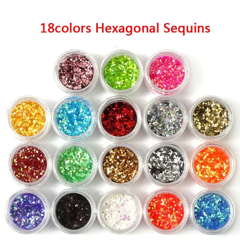 Thumbnail: 90 Pots Mixed Colors Nail Glitter Powder Glitter Dust Nail Sequins Paillette 