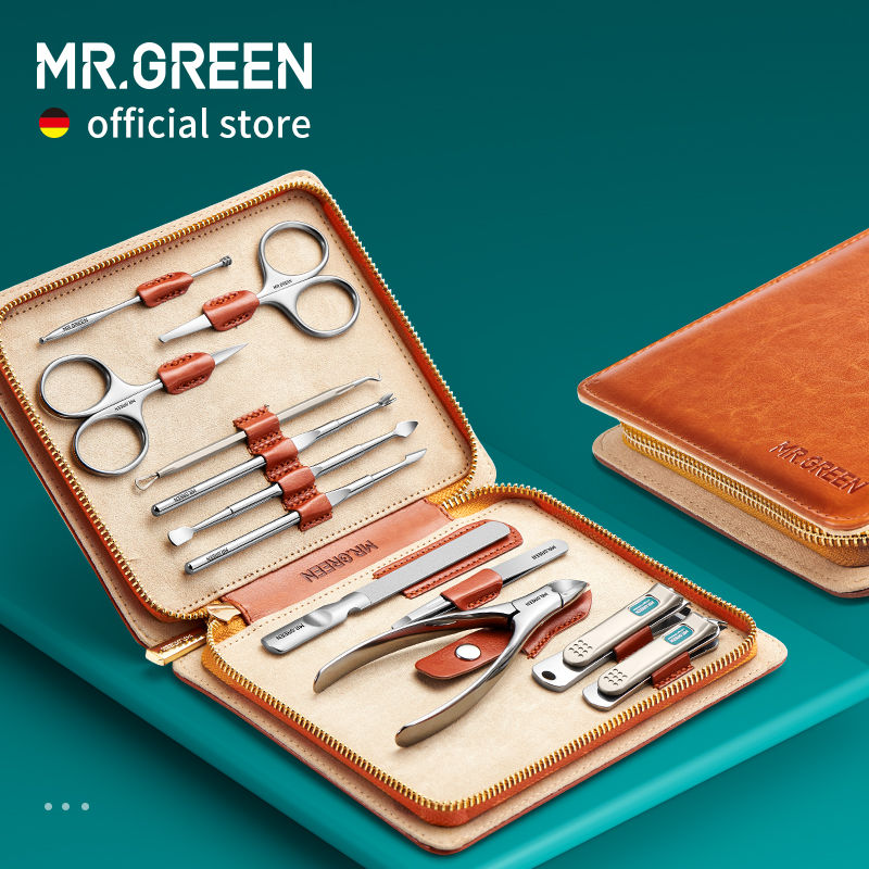 Thumbnail: MR.GREEN Manicure Set 12 In 1 Full Function Kit Professional Stainless Steel Ped