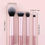 Thumbnail: 4 Makeup Brushes, Long Tube Makeup Brush Set, Multi-Color Makeup Brushes, Beauty