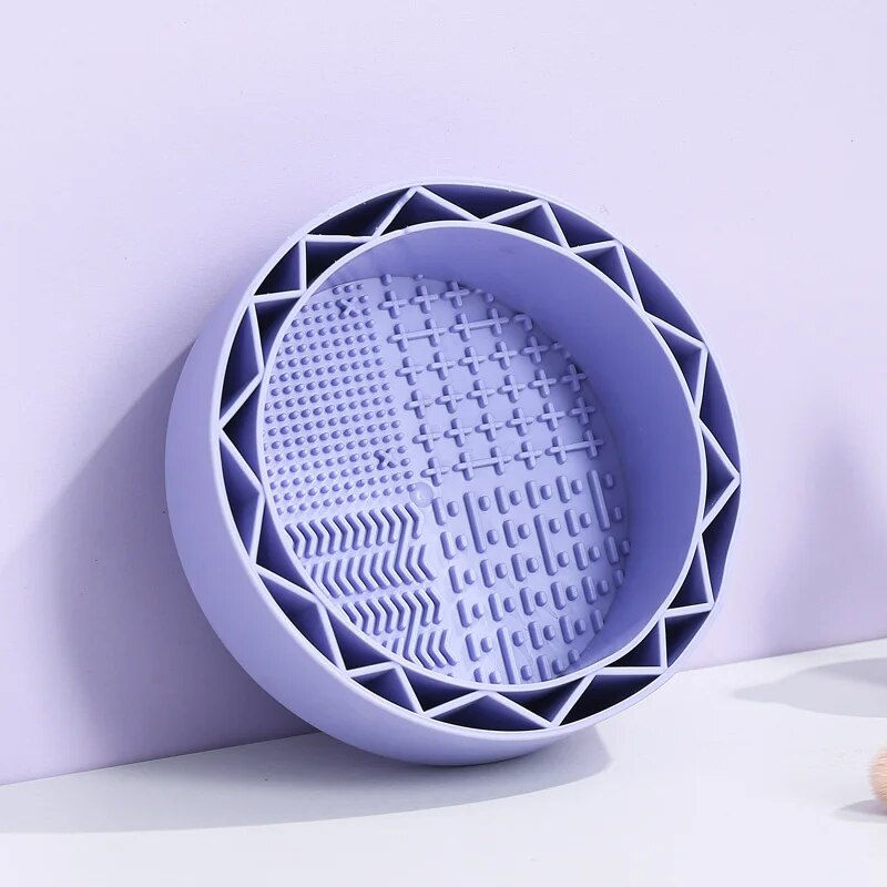Thumbnail: Makeup Brush Cleaning Bowl Powder Puff Beauty Egg Washing Brush 