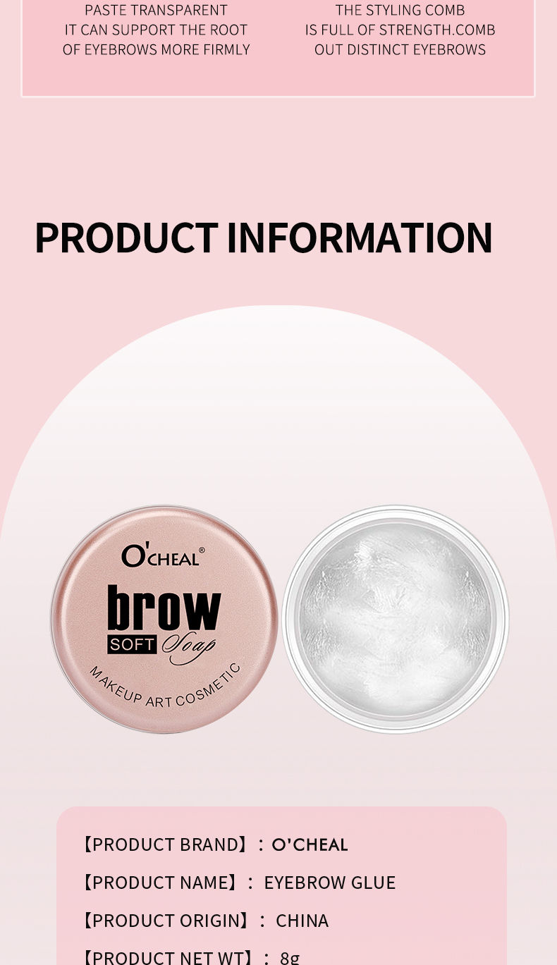 Thumbnail: Eyebrow Styling Gel 3D Feathery Wild Brow Wax Waterproof Long Lasting Easy To We