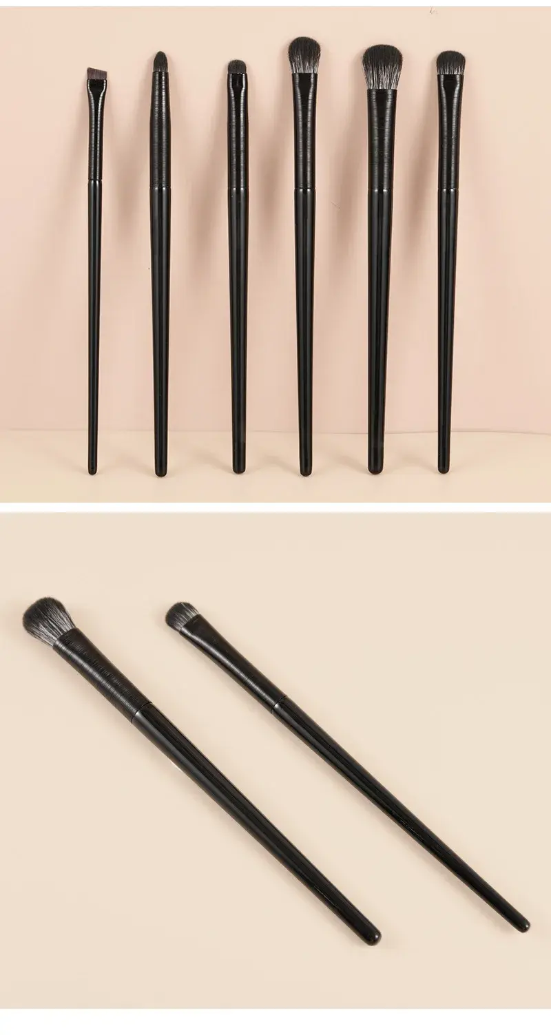 Thumbnail: Natural Eye Makeup Brushes Set Eyeshadow Brush Eyebrow Contour Eyeliner Brush Wo
