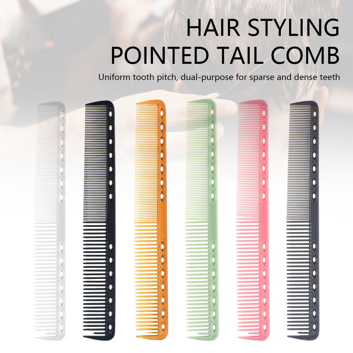 Barbershop Hair Cutting Comb Barber Heat Resistant Anti-static Hair Brush Profes