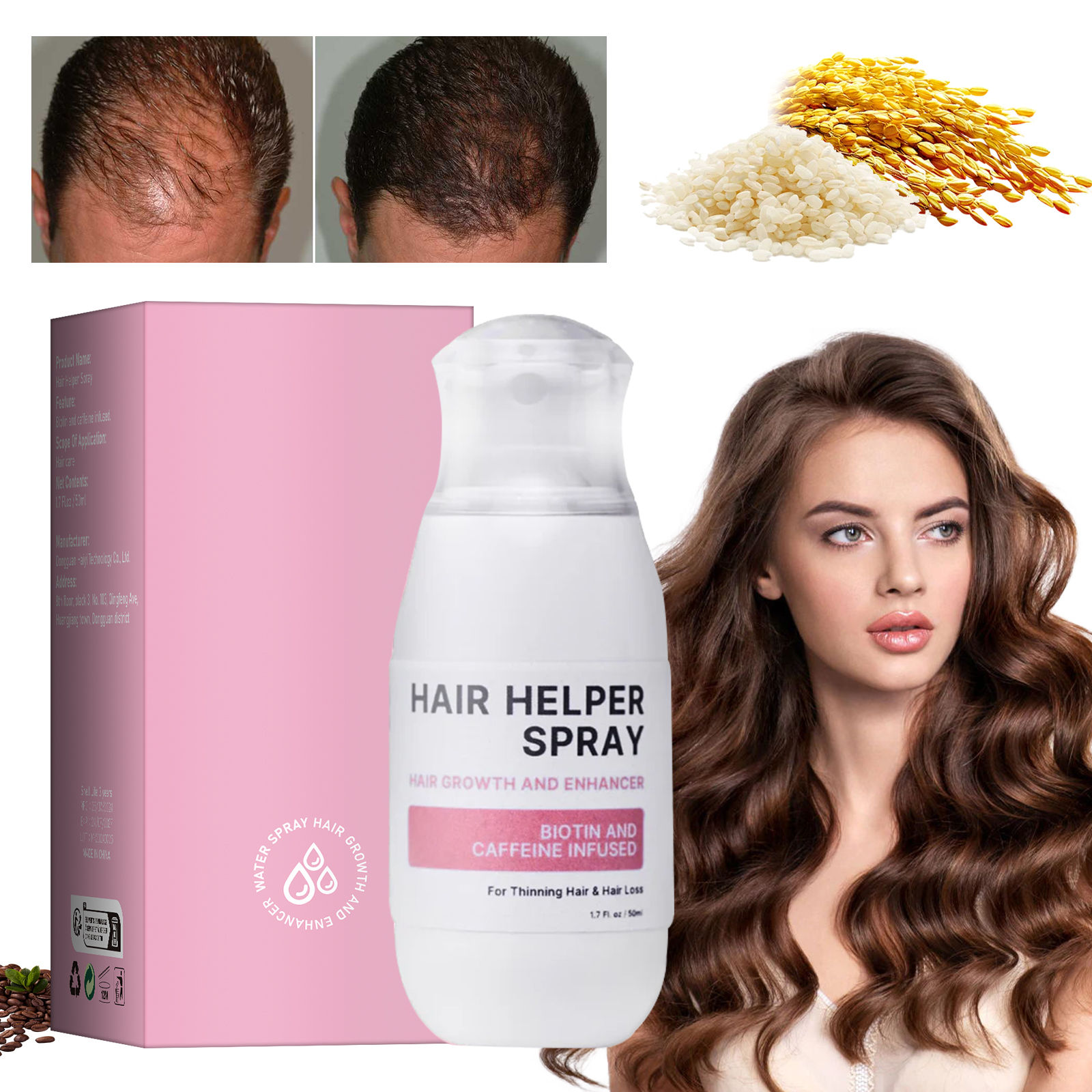 Hair Care Spray Nourishes Hair Scalp Moisturizes And Softens Hair, Repair Damage