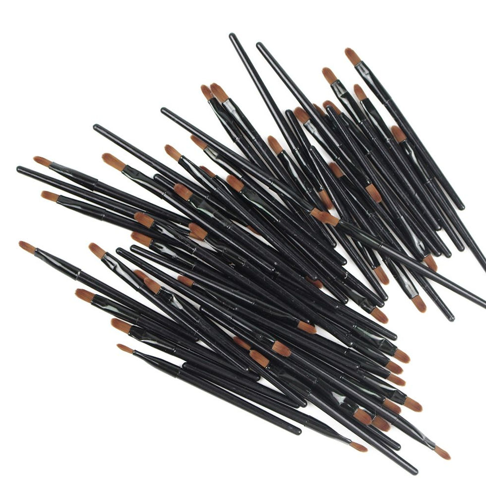 Thumbnail: 50/100Pcs Disposable Lip Brush Gloss Wands Applicator Makeup Cosmetic Brush Lip 