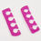 Thumbnail: 2pcs Soft Silicone Nail Art Toes Separators Washable Finger Foot Divider Holder 