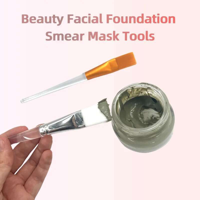 Thumbnail: Facial Skin Care Brush Fan Shaped Facial Makeup Mask Brush Soft Bristle Cosmetic