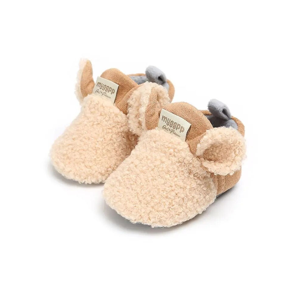 Thumbnail: 2021 Autumn Winter Newborn Baby Shose Boys Girls Toddler Shoes Fleece 