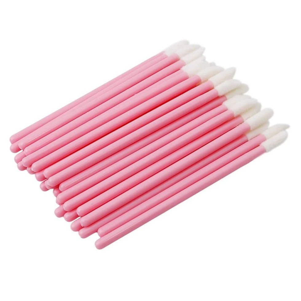 Thumbnail: 500-2000Pcs Pink Disposable Lip Brush Full Size Lipsticks Lipbrush Mascara Appli