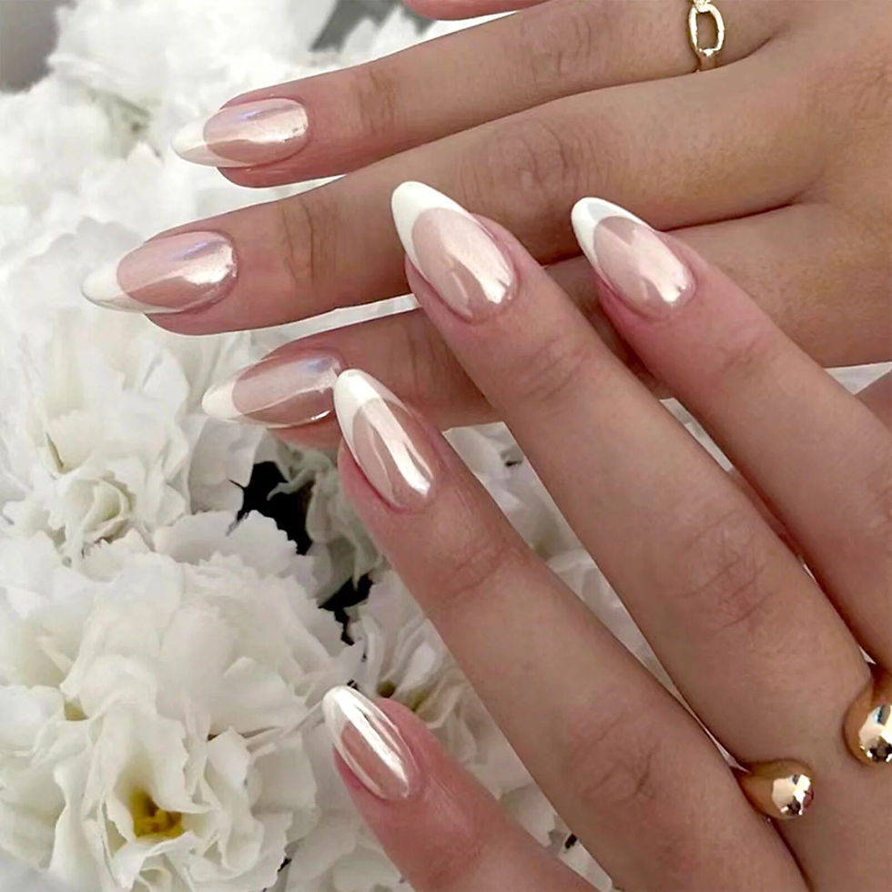 Thumbnail: 24pcs Aurora Colorful False Nails Simple Shiny Fake Nail Patch Press on Nail