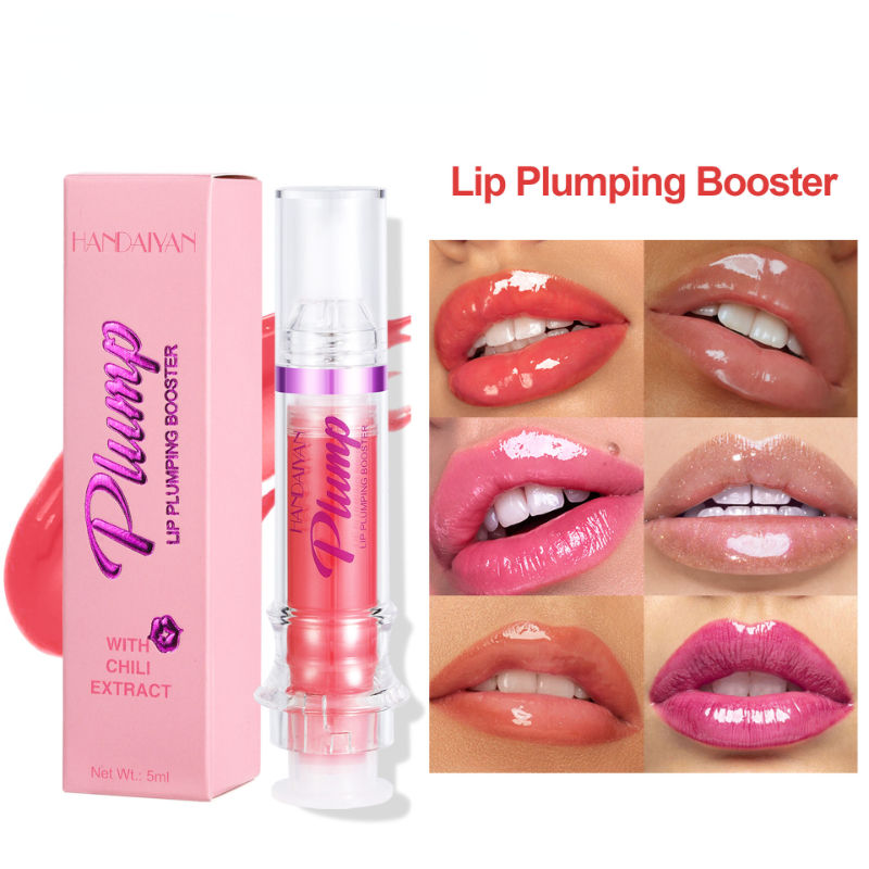 Thumbnail: Lip Plumping Booster Lasting Sexy Plumper Glitter Red Nude Lipstick Liquid Water