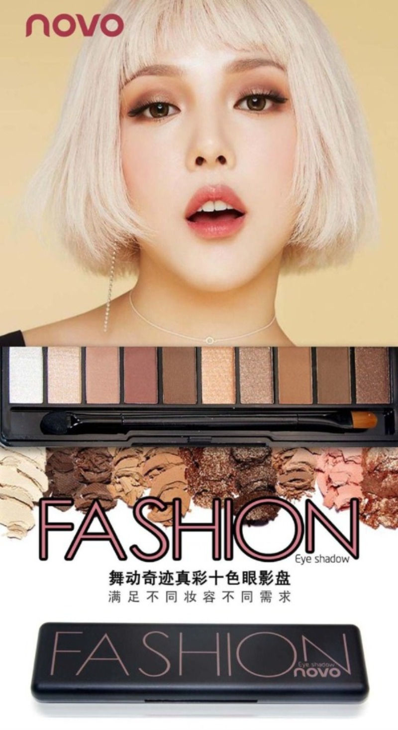 Thumbnail: Fashion Eye Makeup Palette Natural Make Up Light 10 Color Nude Eye Shadow Shimme