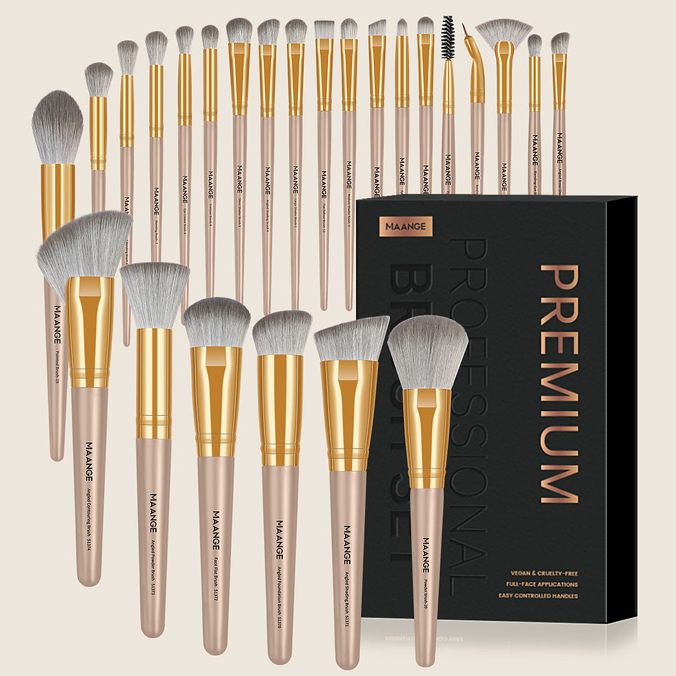 Thumbnail: MAANGE Professional Gift Box 25 Pieces Makeup Brushes Kit Face Eye Beauty Brushe