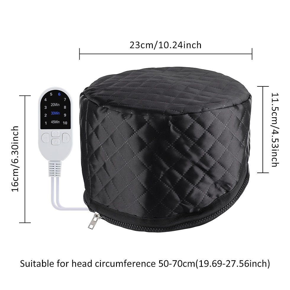 Thumbnail: Hair Steamer Cap Electric Hair Heating Cap Thermal Treatment Hat Waterproof Self