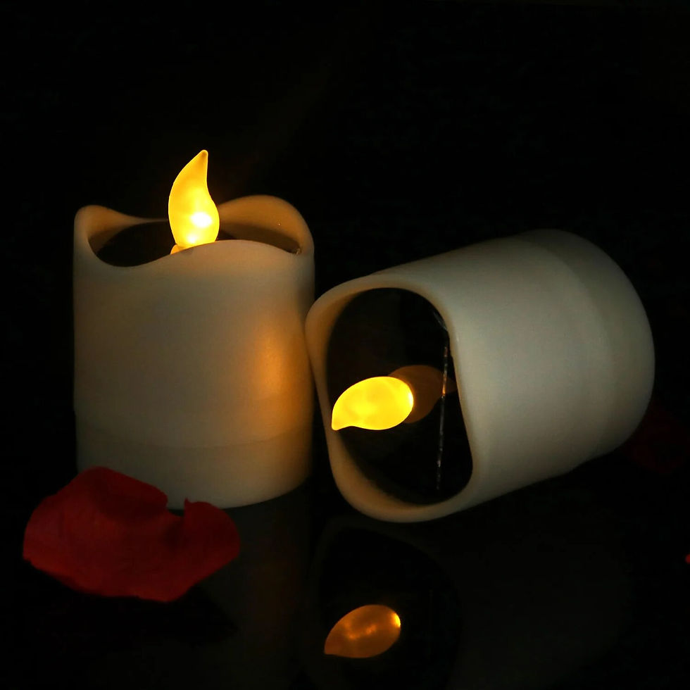 Thumbnail: 1PC Waterproof Electric Candle Simulation Flameless Solar Powered LED 