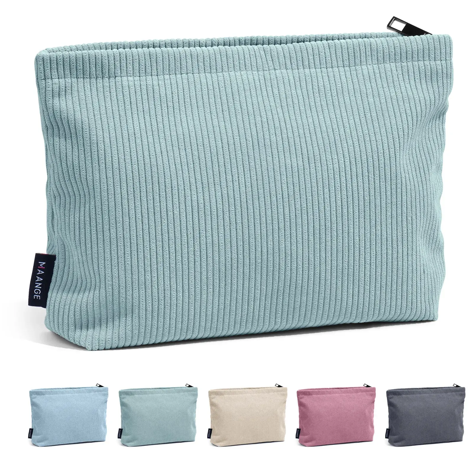 Makeup  Corduroy Travel Cosmetic Bag Portable Storage Bag Purses Women Large Cap