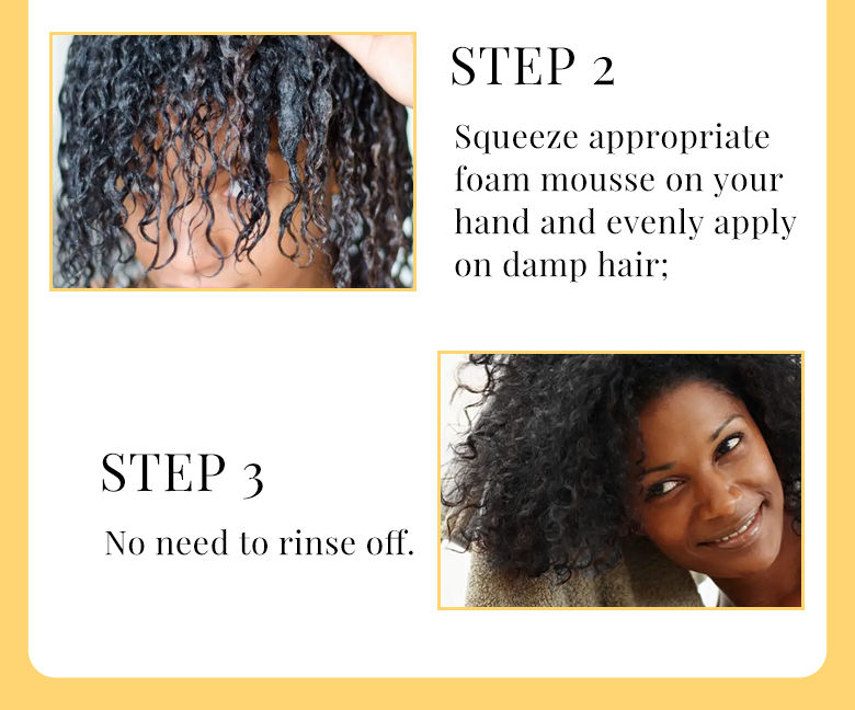 Thumbnail: Curly Hair Mousse Care Coconut Oil Smoothing Frizz Enhanced Wavy Shampoo Styling