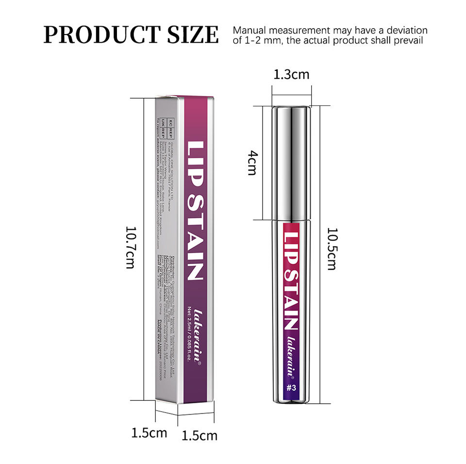 Thumbnail: Peel Off Lip Stain Long Lasting Waterproof Pink Lip Tint Non Stick Cup Transfer 