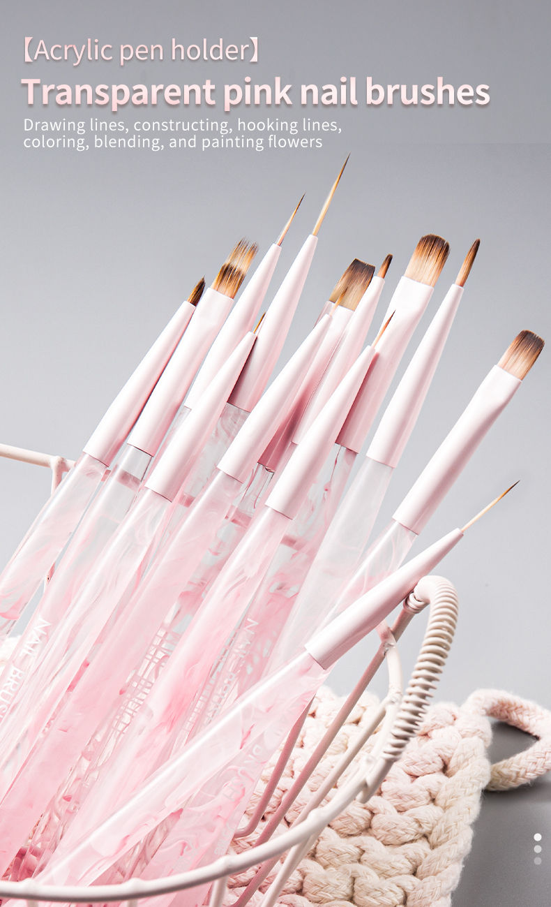Thumbnail: Nail Art Liner Brushes Elongated Lines Striping Drawing Painting Brushes For Man