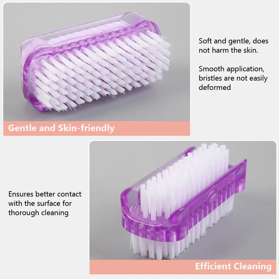 Thumbnail: Double-Sided Nail Cleaning Brush, Manicure and Pedicure Tool, Ideal for Fingerna