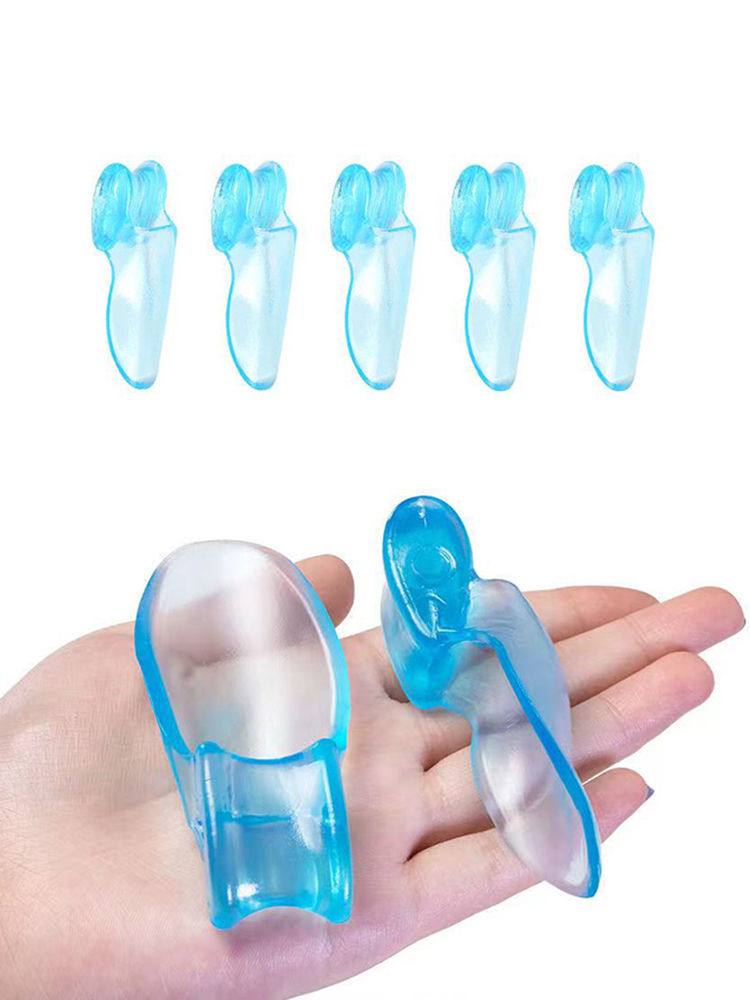 Thumbnail: 2pc Silicone Toe Splitter Correction Device For Hallux Valgus Large Foot Bone Se