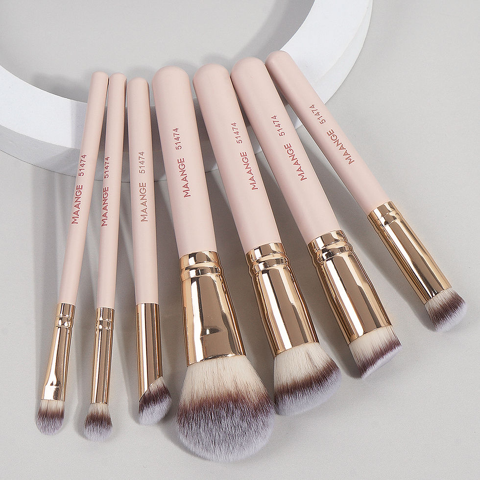 Thumbnail: MAANGE 7pcs/set Makeup Brushes for Cosmetic Foundation Powder Concealer Blush Br