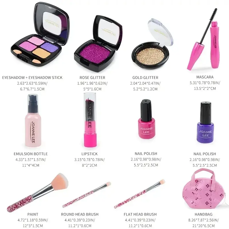 Thumbnail: (Not Real Makeup)Pretend Makeup For Girls, Pretend Play Makeup Set - With Cosmet