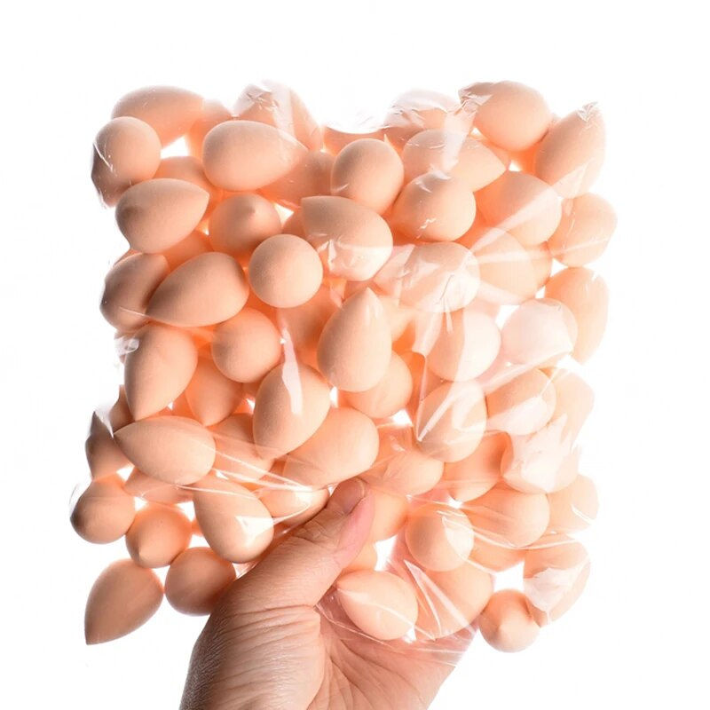 Thumbnail: 100Pcs Wholesale Mini Makeup Sponge Soft Small Beauty Egg Puff 