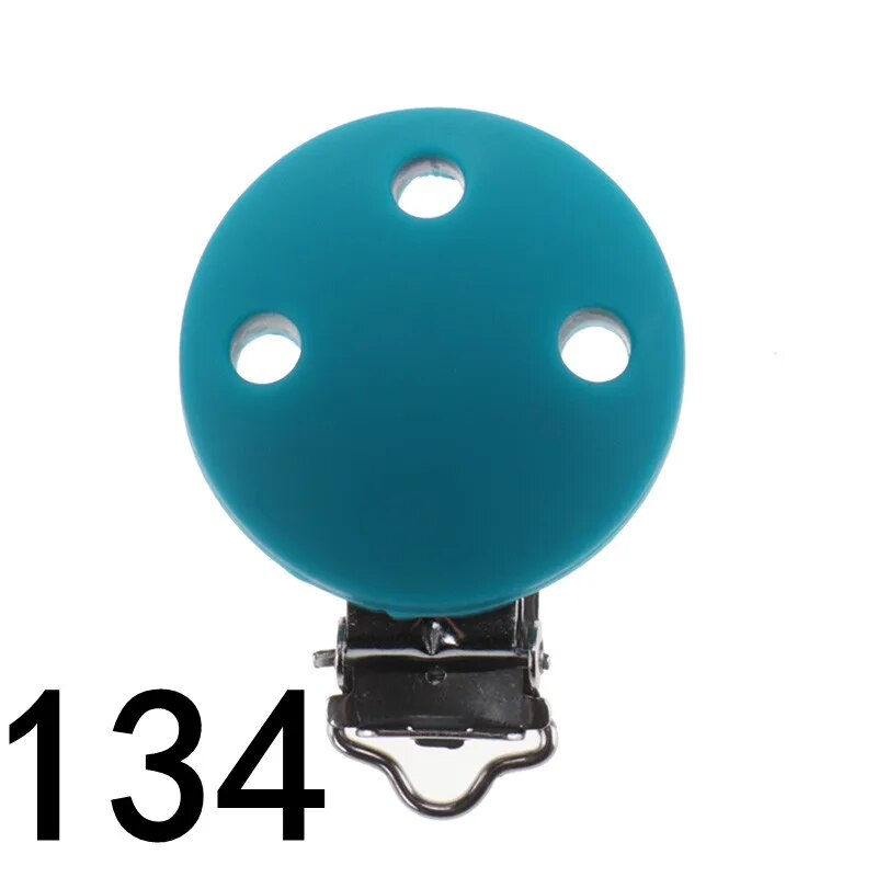 Thumbnail: 20pcs Baby Silicone Round Clips Personalized Pacifier Clip Nipple Holder 