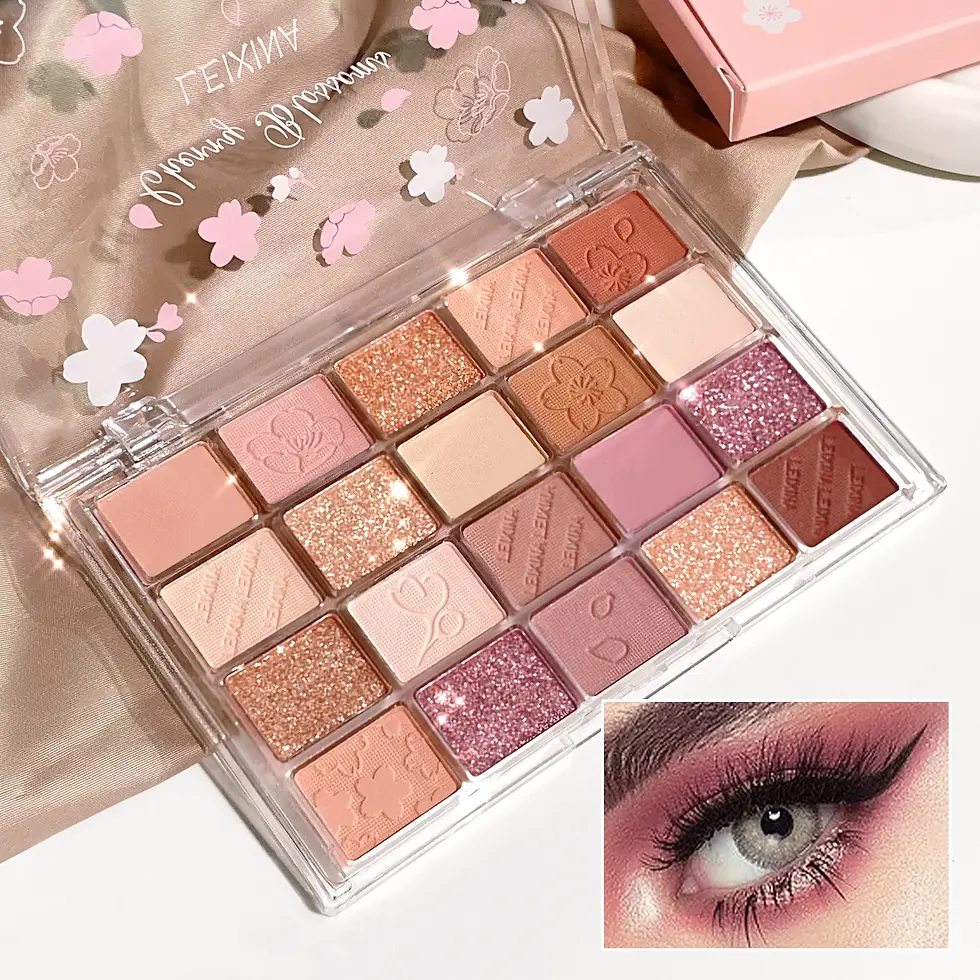 Thumbnail: 20-Color Eyeshadow Palette – Shimmer & Matte, Highly Pigmented, Blendable & Lo