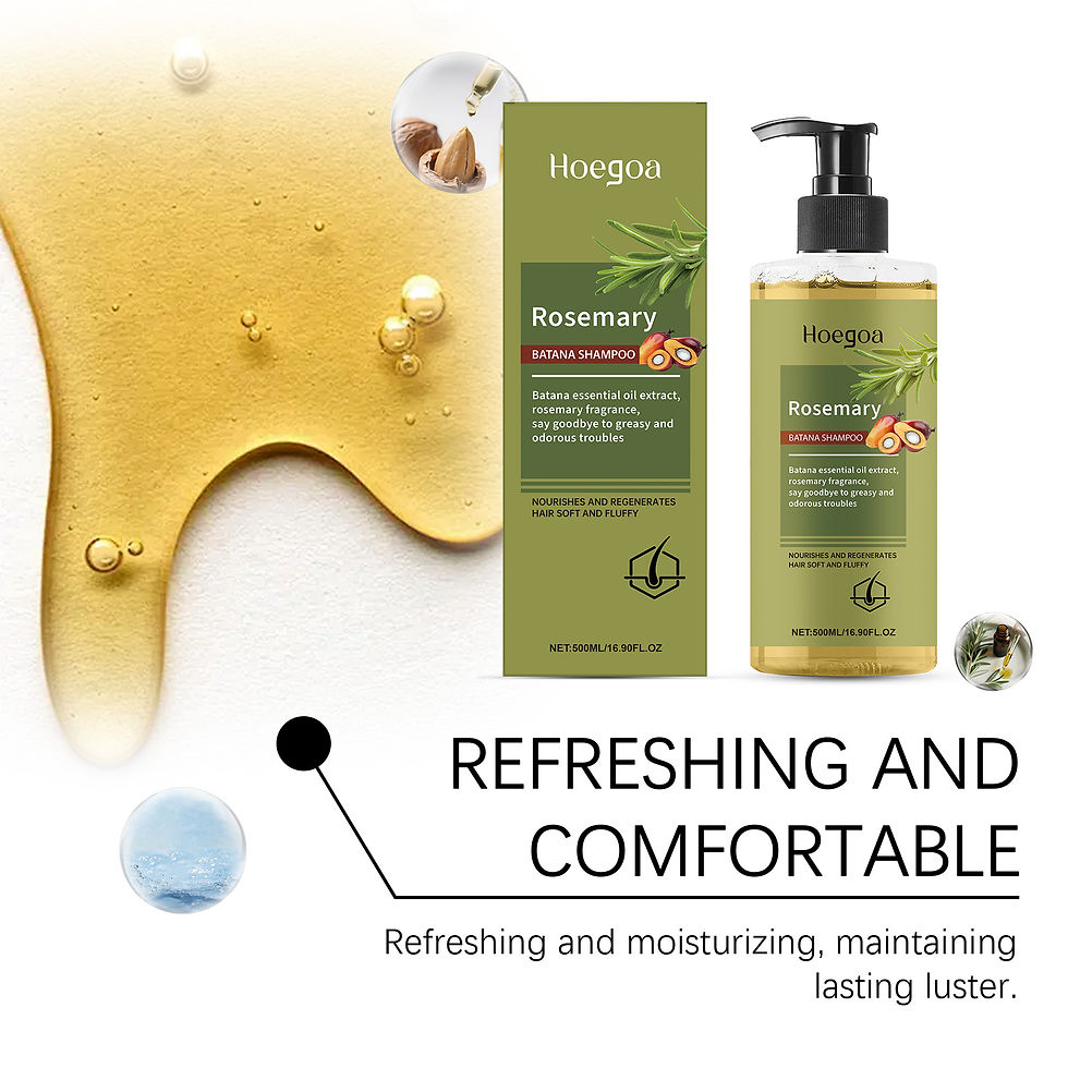 Thumbnail: 500ml Rosemary Shampoo Cleanses the Scalp Strengthens and Nourishes Hair Strands