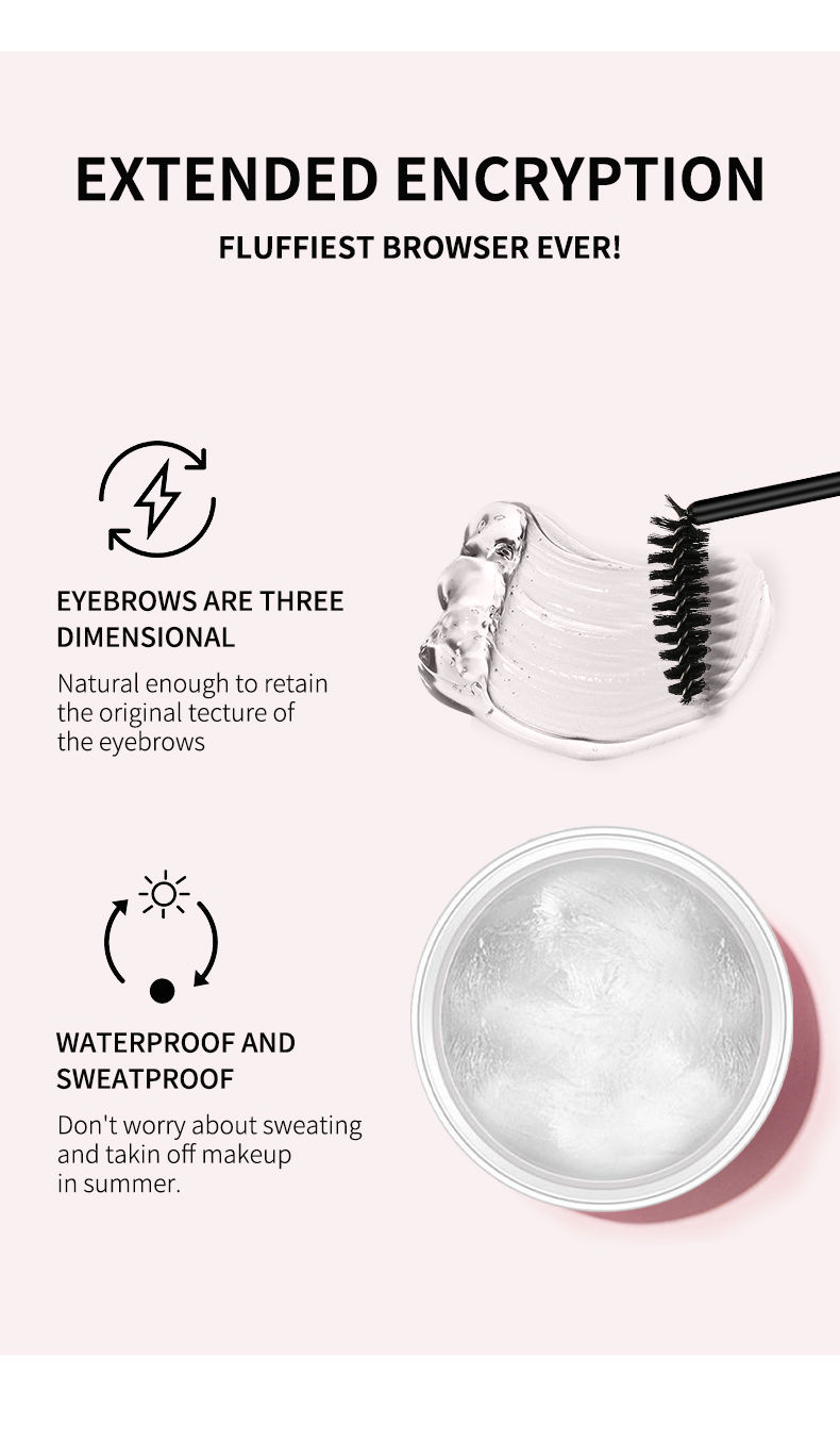 Thumbnail: Eyebrow Styling Gel 3D Feathery Wild Brow Wax Waterproof Long Lasting Easy To We