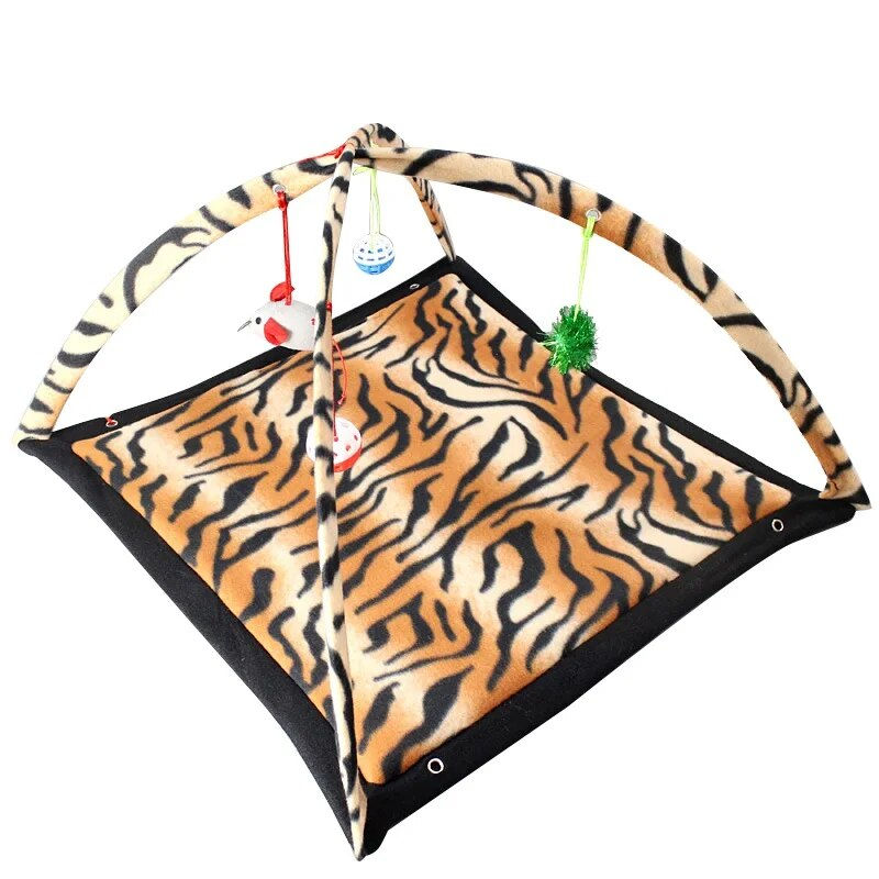 Thumbnail: Pet Cat Tent Dog Bed Cat Toy House Portable Foldable Pet Teepee Toy 