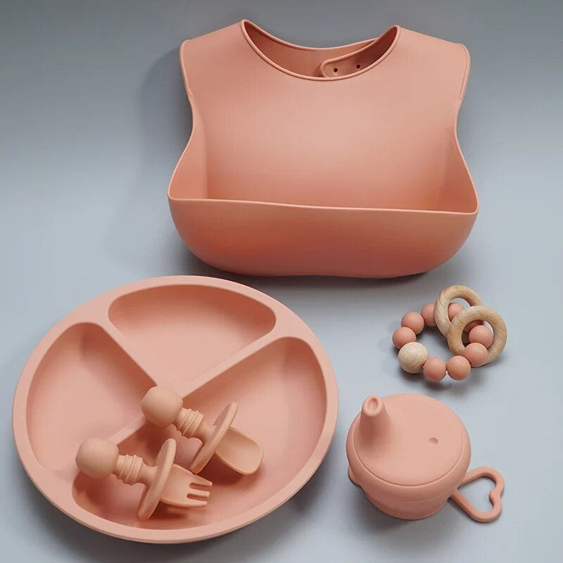 Thumbnail: Silicone Bibs Set for Babies Toddlers, BPA Free,Easily Wipe Clean Premium 