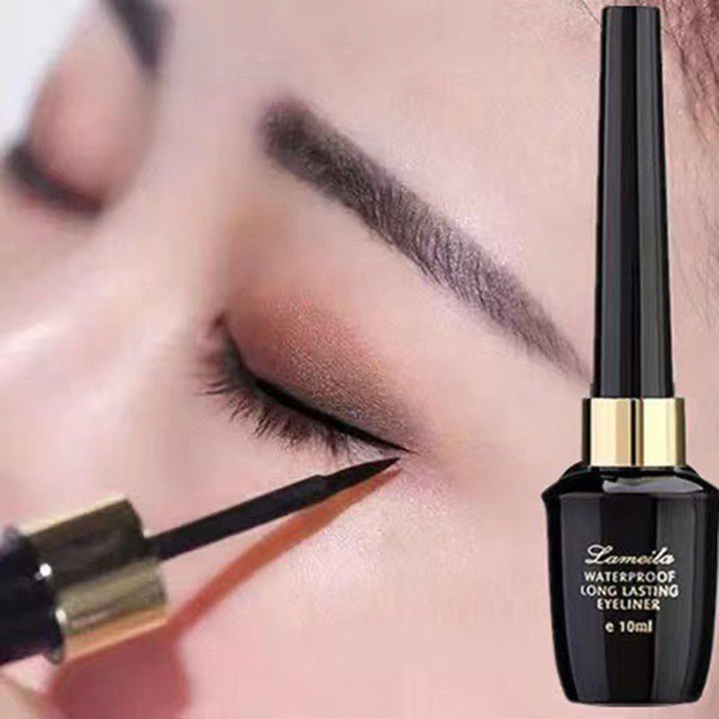 Thumbnail: Long-lasting hard-tipped gel eye ultra-fine waterproof black liquid eyeliner pen