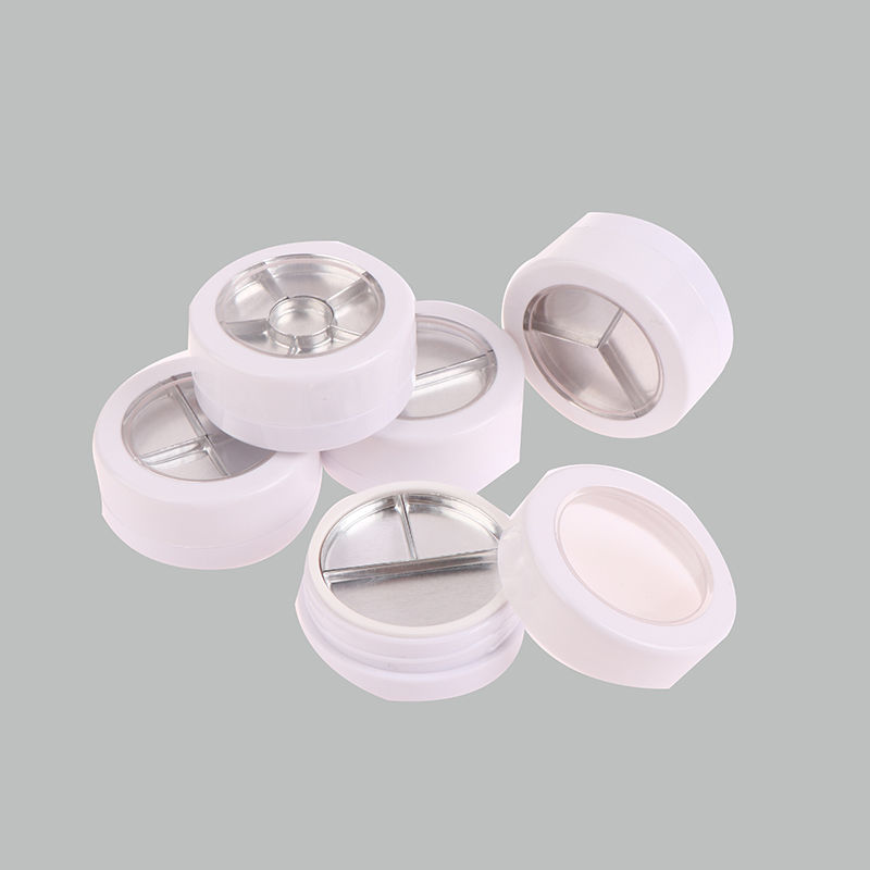 Thumbnail: Empty Eye Shadow Case Makeup Palette Box Plastic Skylight Clear Lid Aluminum Pan
