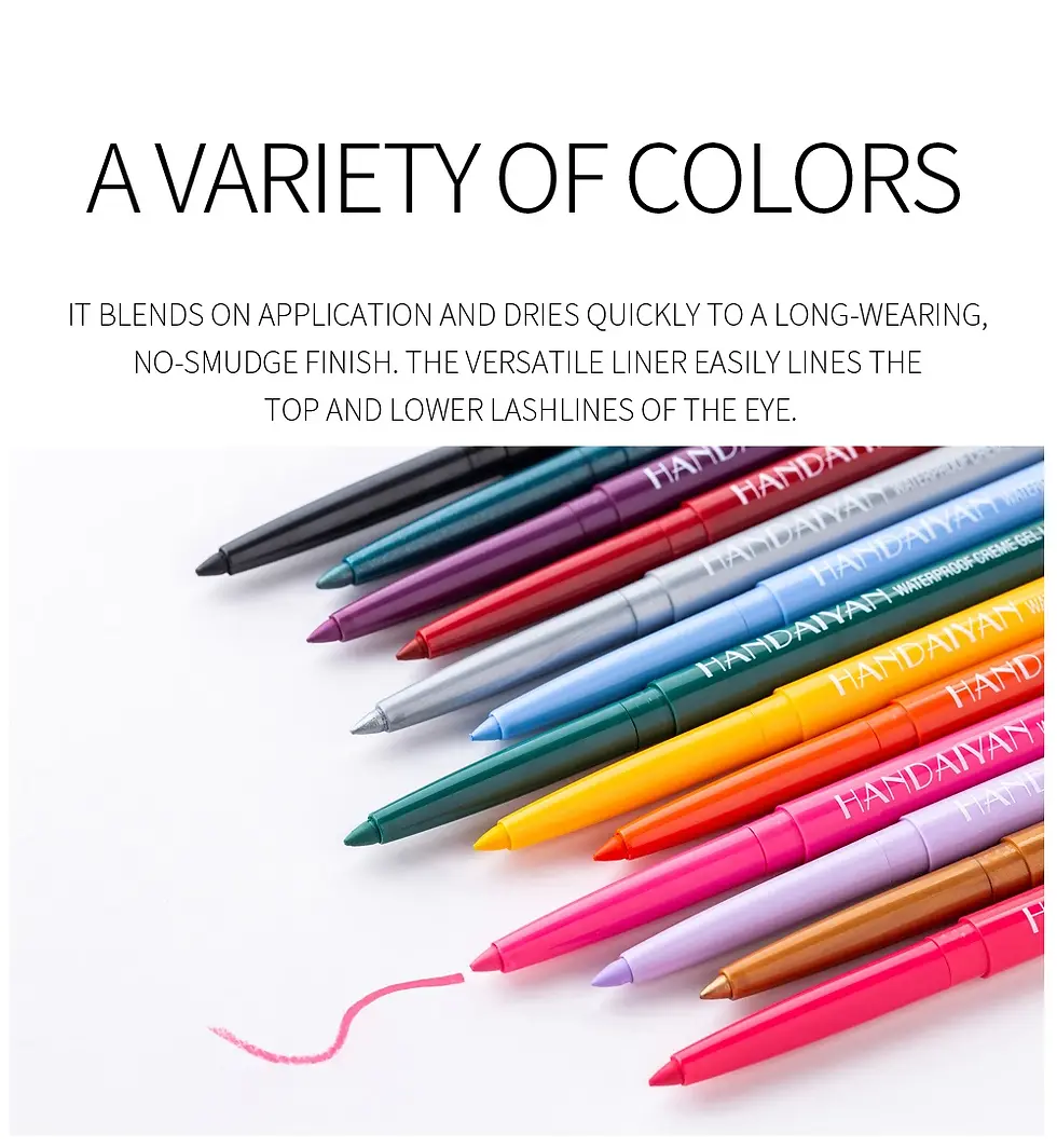 Thumbnail: Matte Colorful Eye Liner Pen Cream 20 Colors Eyeliner Gel Pencils Option Easy To