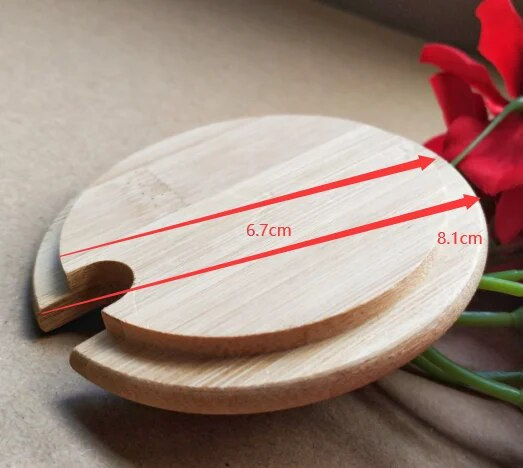 Thumbnail: Bamboo Tree Lid Bamboo Cup Cover Marc Cup Cover  candles jars lids candle 
